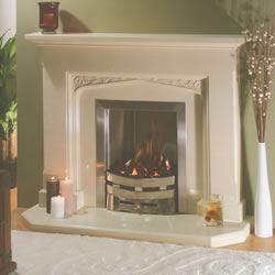 The Tudor Flower Marble Fire Surround