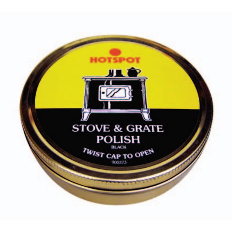 Black Stove and Grate Polish Tin