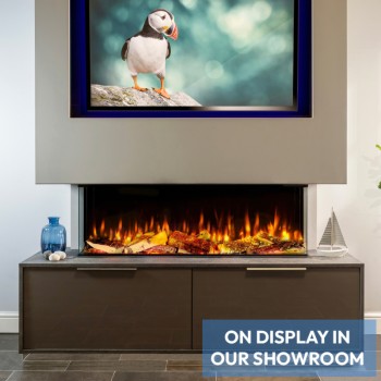Charlton & Jenrick iRange i1250e Deep Electric Media Wall Fire