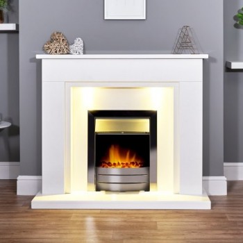Aurora Montreal Marble Electric Fireplace 