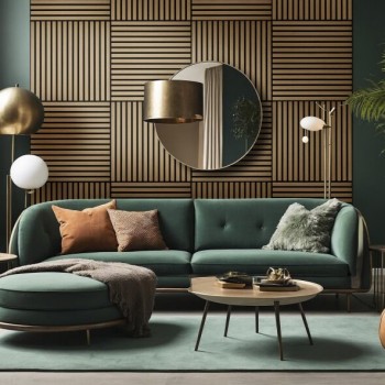 Fuse 0.6m Acoustic Wooden Slated Wall Panel in Natural Oak