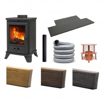 The Penman Collection Bassington Compact Multifuel Stove Special Offer Package 