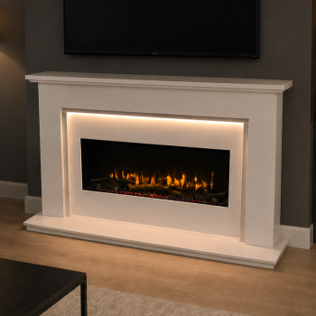Cliftons Bespoke Grace i920e Electric Micro Marble Fireplace