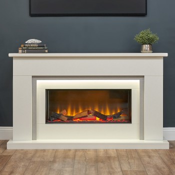 Aurora 54” Novara Marble Electric Fireplace 