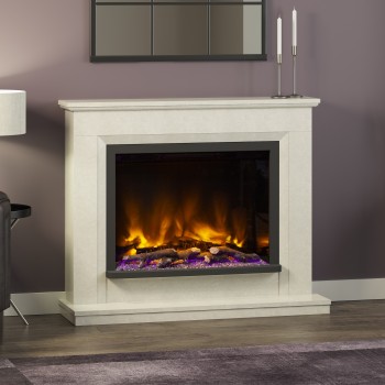 Elgin & Hall Pryzm Alesso Marble Electric Fireplace