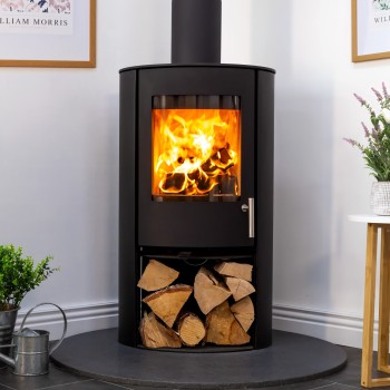Charlton & Jenrick Fireline Woodtec FCS 5kW Cylinder Wood-Burning Stove