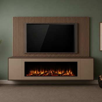 Katell Bari Deep Wall Mounted Electric Fireplace