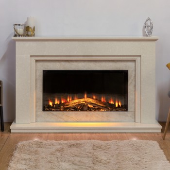 Cliftons Bespoke Eden Electric Micro Marble Fireplace