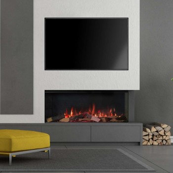 Vision E-Line Solus VS100 Electric Media Wall Fire