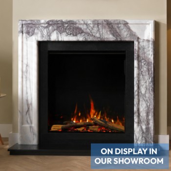 Vision E-Line Solus VS75 Allora Lilac Marble Electric Fireplace
