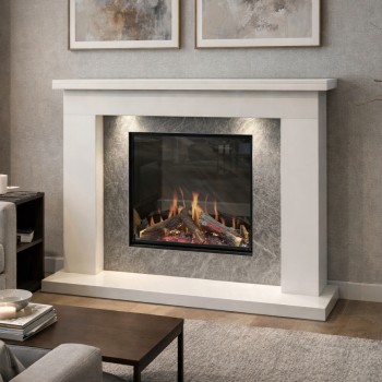 Cliftons Bespoke Sofia Luminosa 62 Electric Micro Marble Fireplace