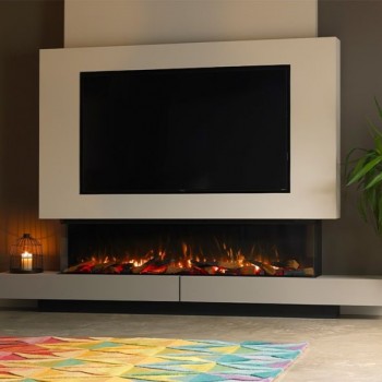 Vision E-Line Solus VS180 Electric Media Wall Fire
