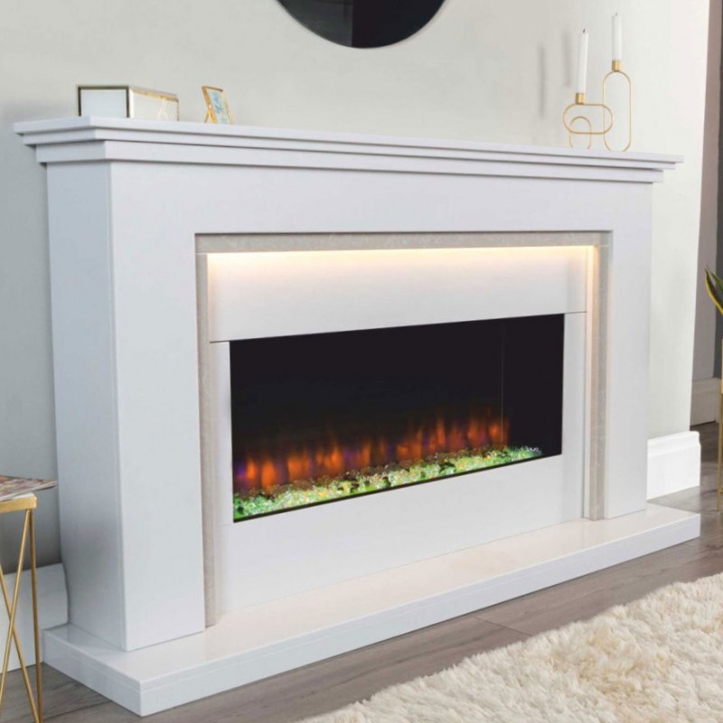 Charlton & Jenrick i890e Infinity Marble Electric Fireplace